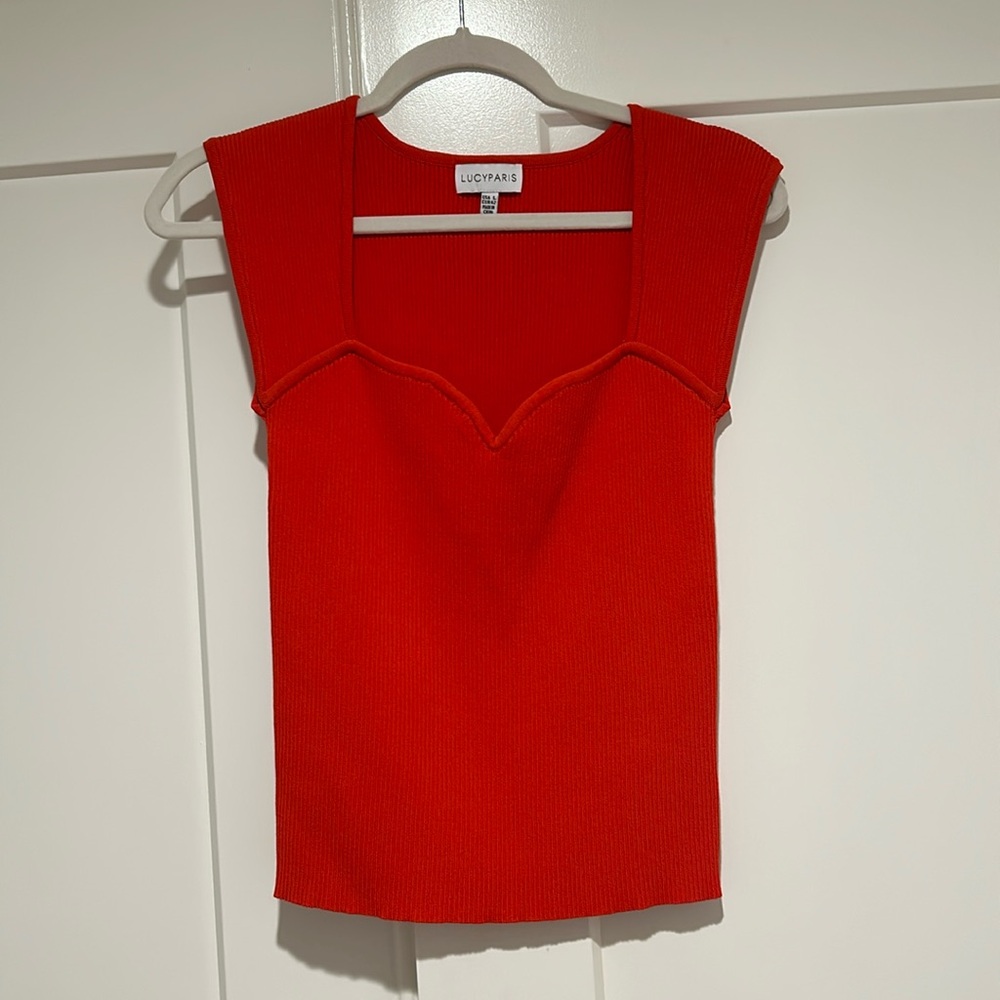 Red Knit Top Boutique